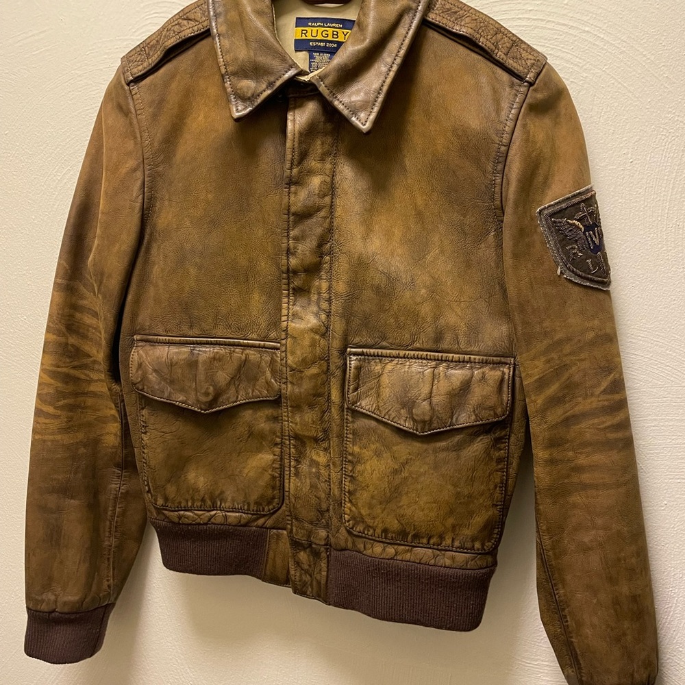 RL Leather Bomber